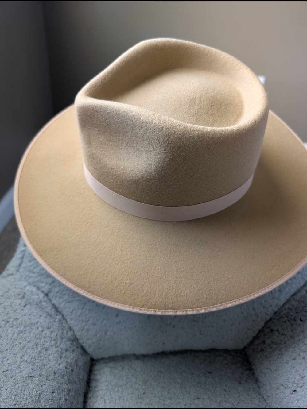 Lack of Color Wide Brim Felt Hat in Camel - Picture 6 of 7
